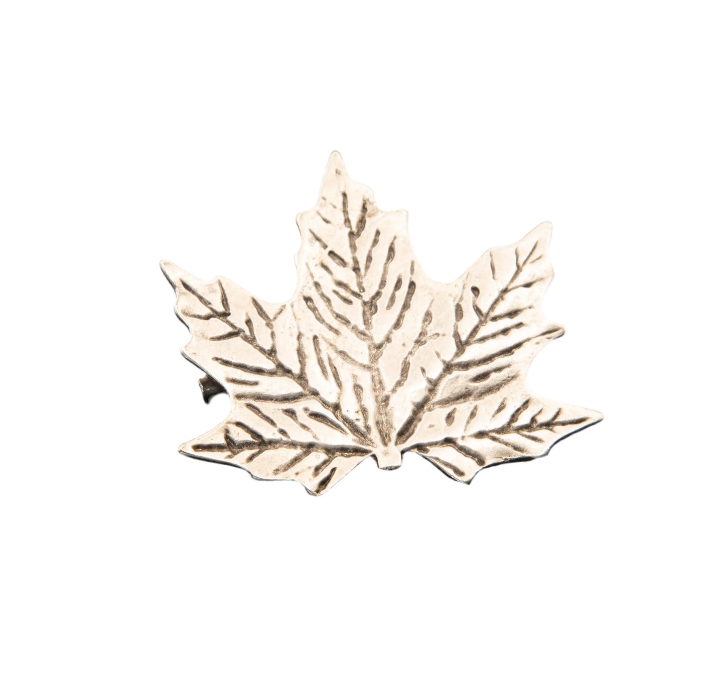 Silver Plated Sycamore Leaf Brooch Hey Bou