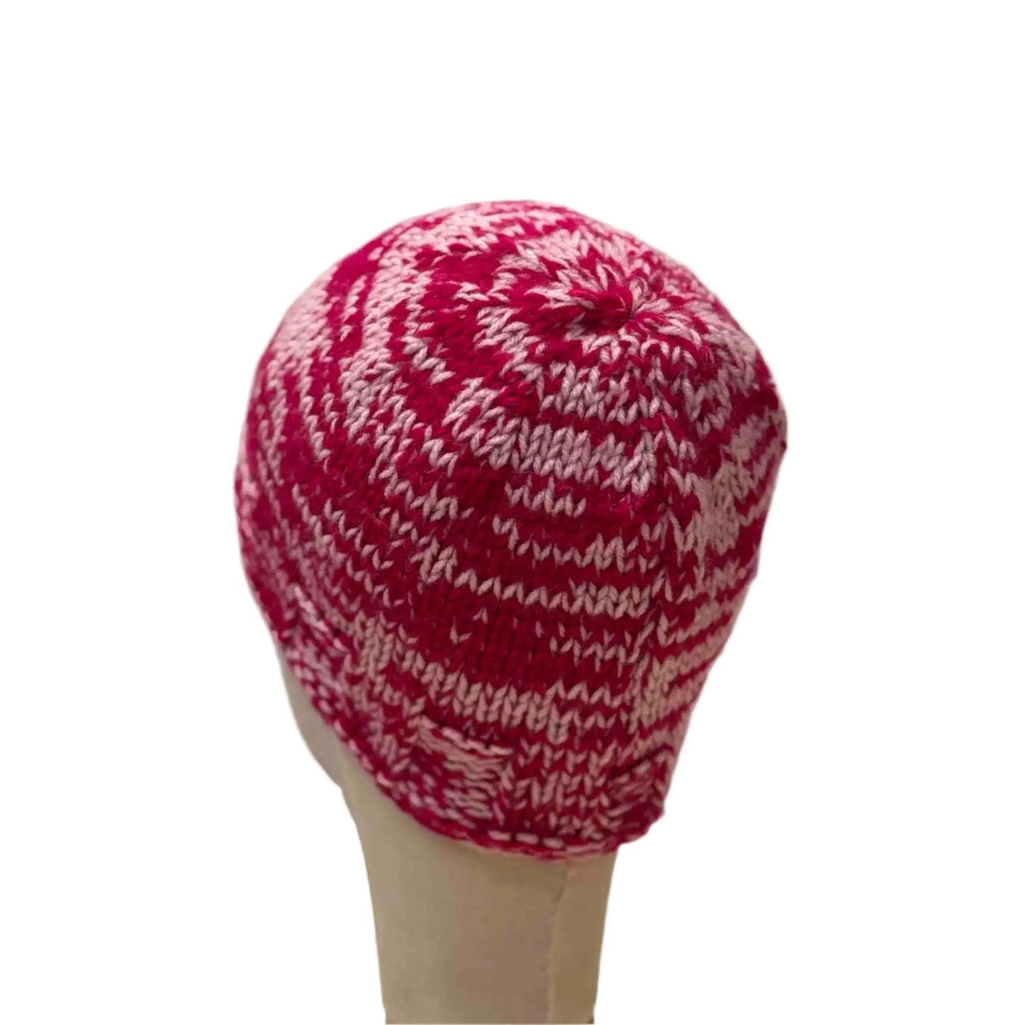 Bulky Multi Pinks Knit 5cm Rib Child/Adult Beanie 47-60cm H 20cm HeyBou - Made by Lisa