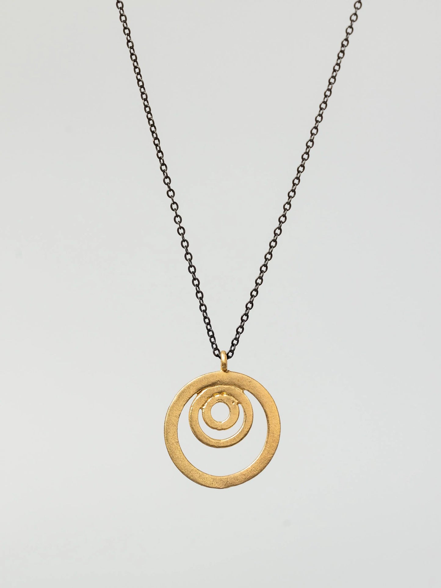 Gold Plated Circles Necklace Hey Bou