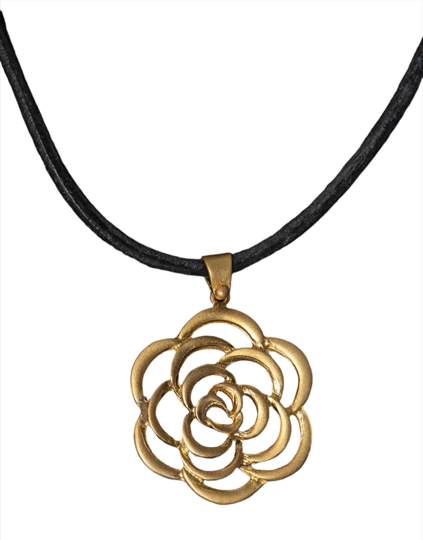 Gold Plated Rose with Necklace Hey Bou