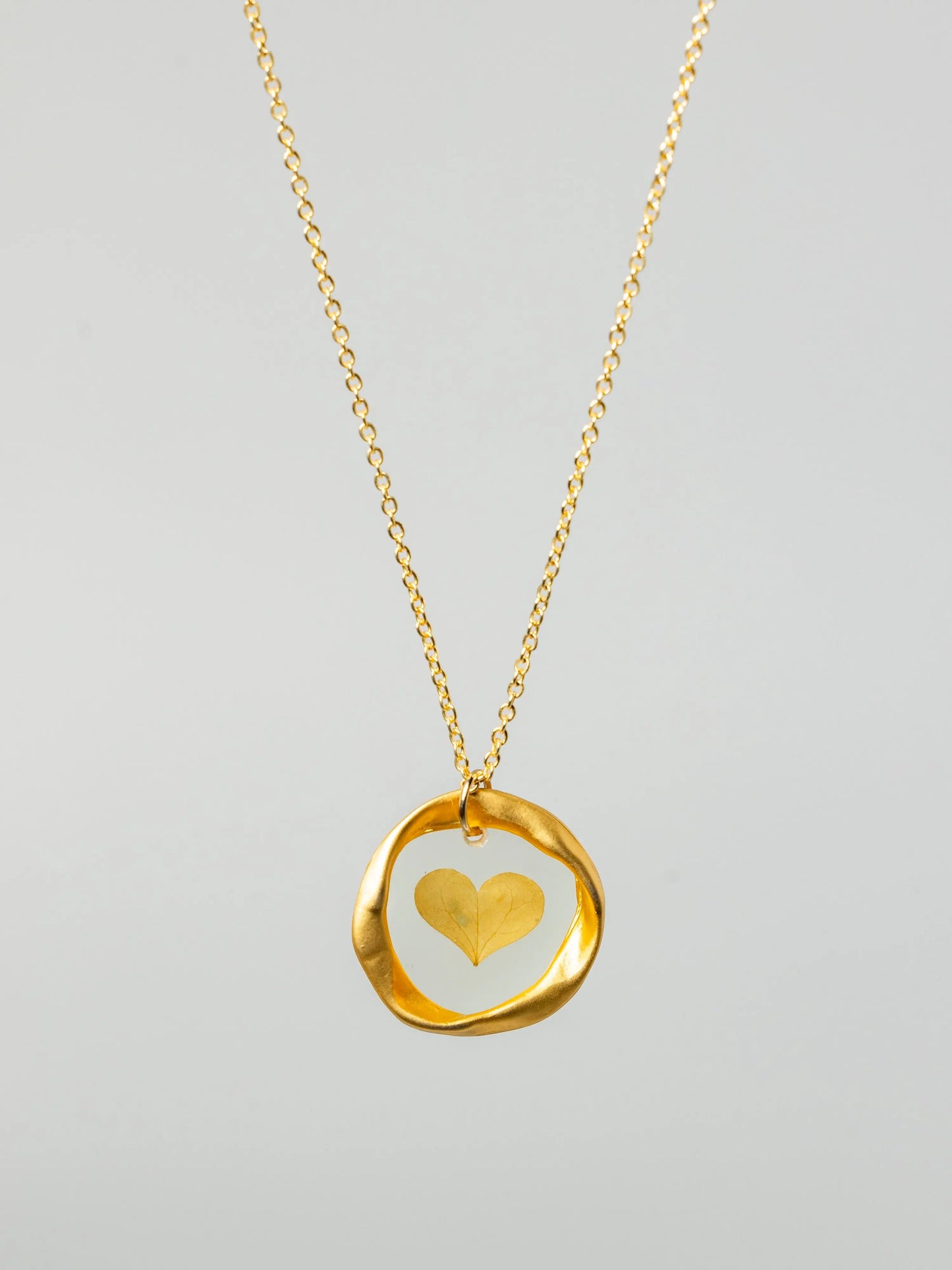 Gold Plated Heart Necklace Hey Bou