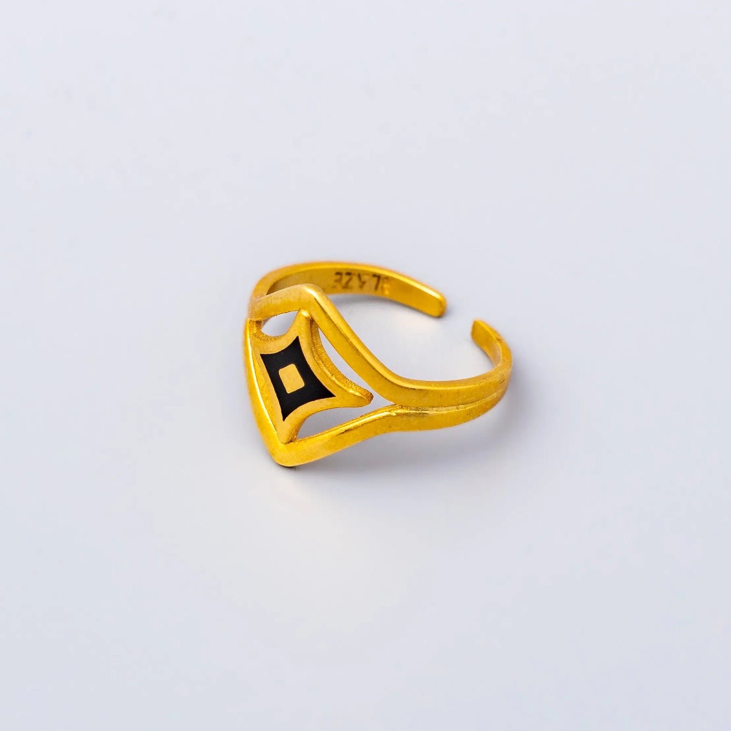 Gold Plated Star Ring Hey Bou