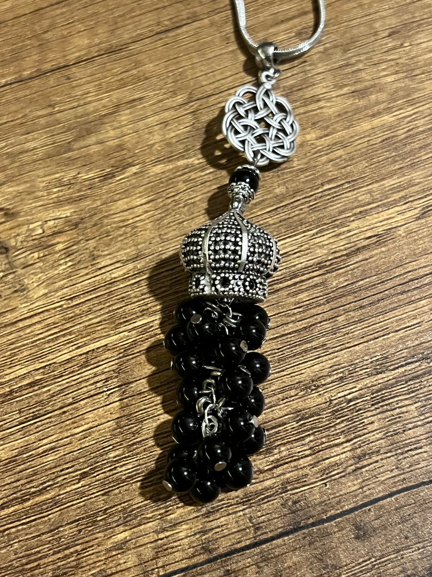 Silver Plated Crown Necklace Hey Bou