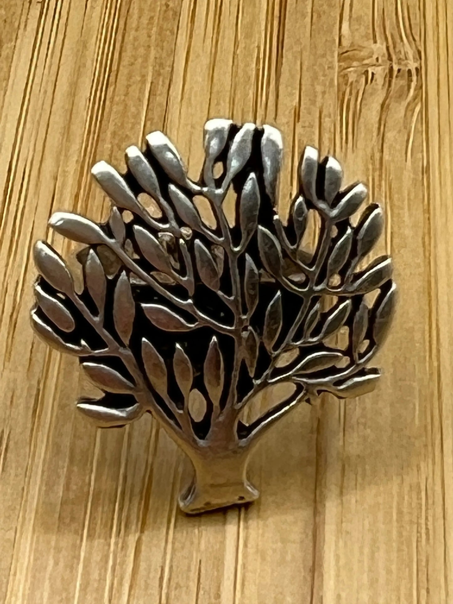 Silver Plated Olive Tree Ring Hey Bou