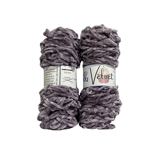 Velvet Yarn, 100% Polyester, 100g ball HeyBou