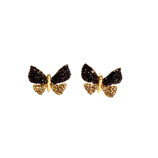 Blueberry Zirconia Butterfly Earrings