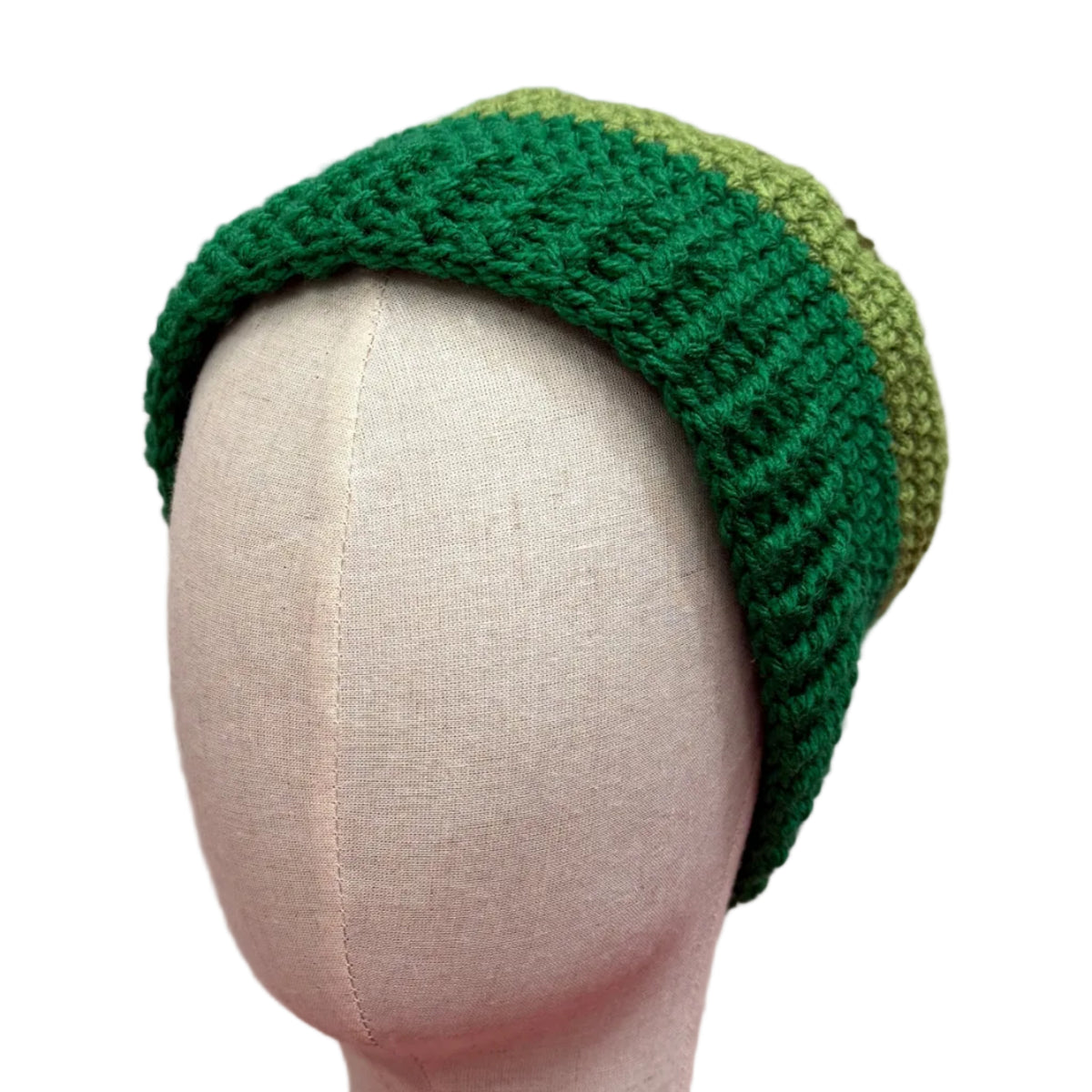 4 Greens Striped Adult Beanie | Hey Bou