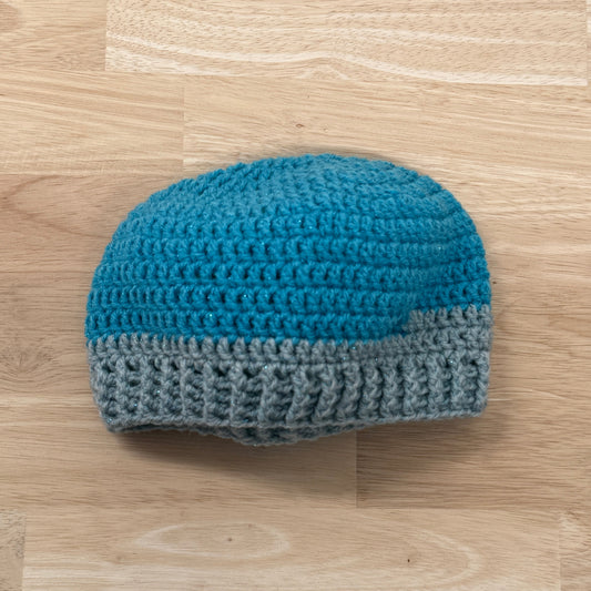 Baby Blue Sparkle Child to Teen Beanie | Hey Bou