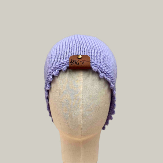 Maeve Bump Edge Knit Adult Beanie 50-66cm H 22cm HeyBou - Made by Lisa