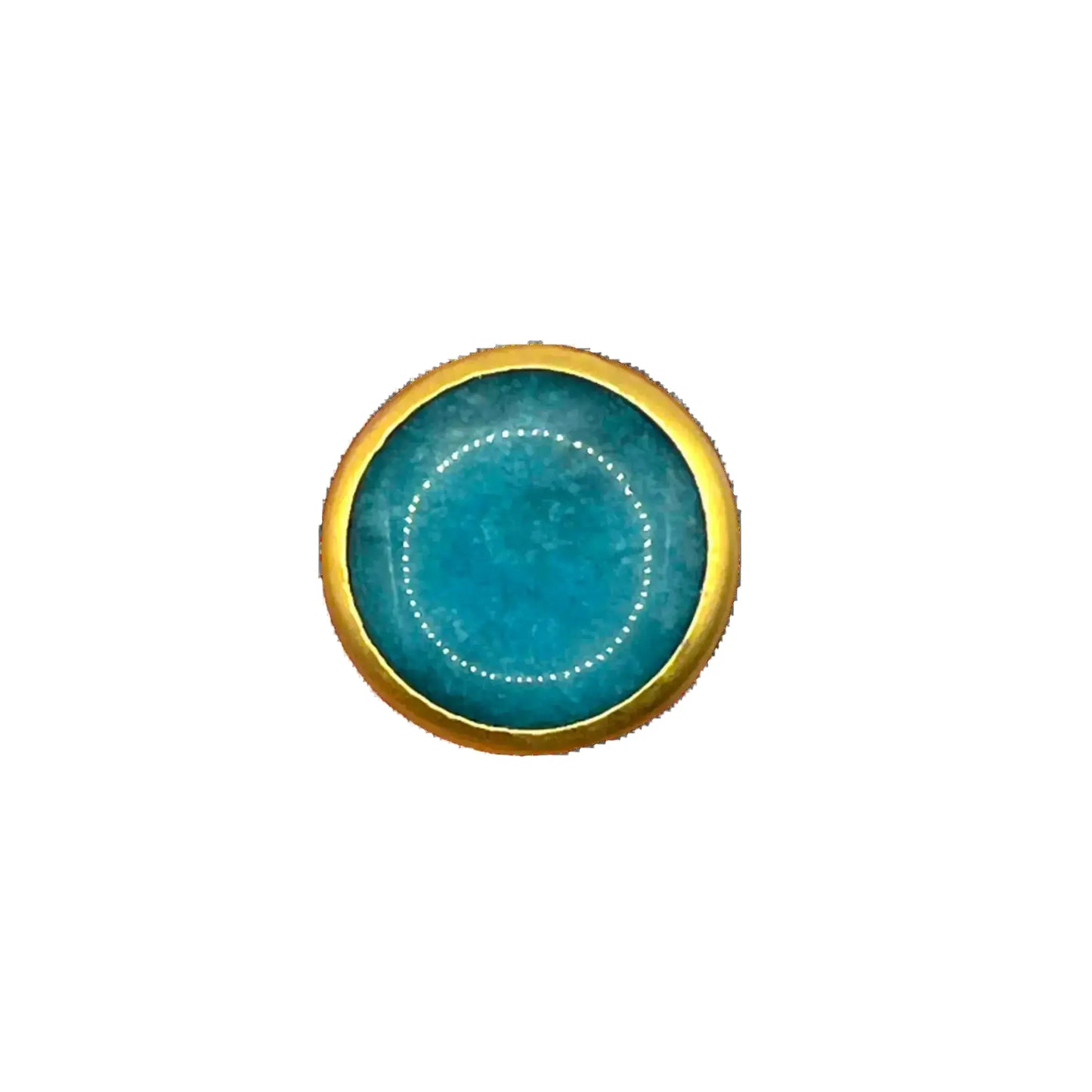 Gold Plated Natural Stone Ring - various colours Hey Bou