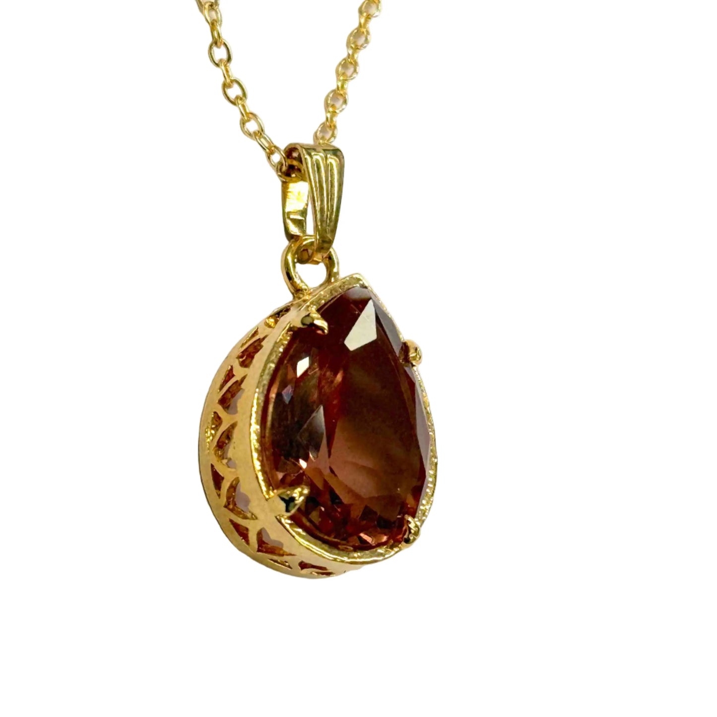 Natural Stone Zultanite Teardrop Necklace LAST ONE!!