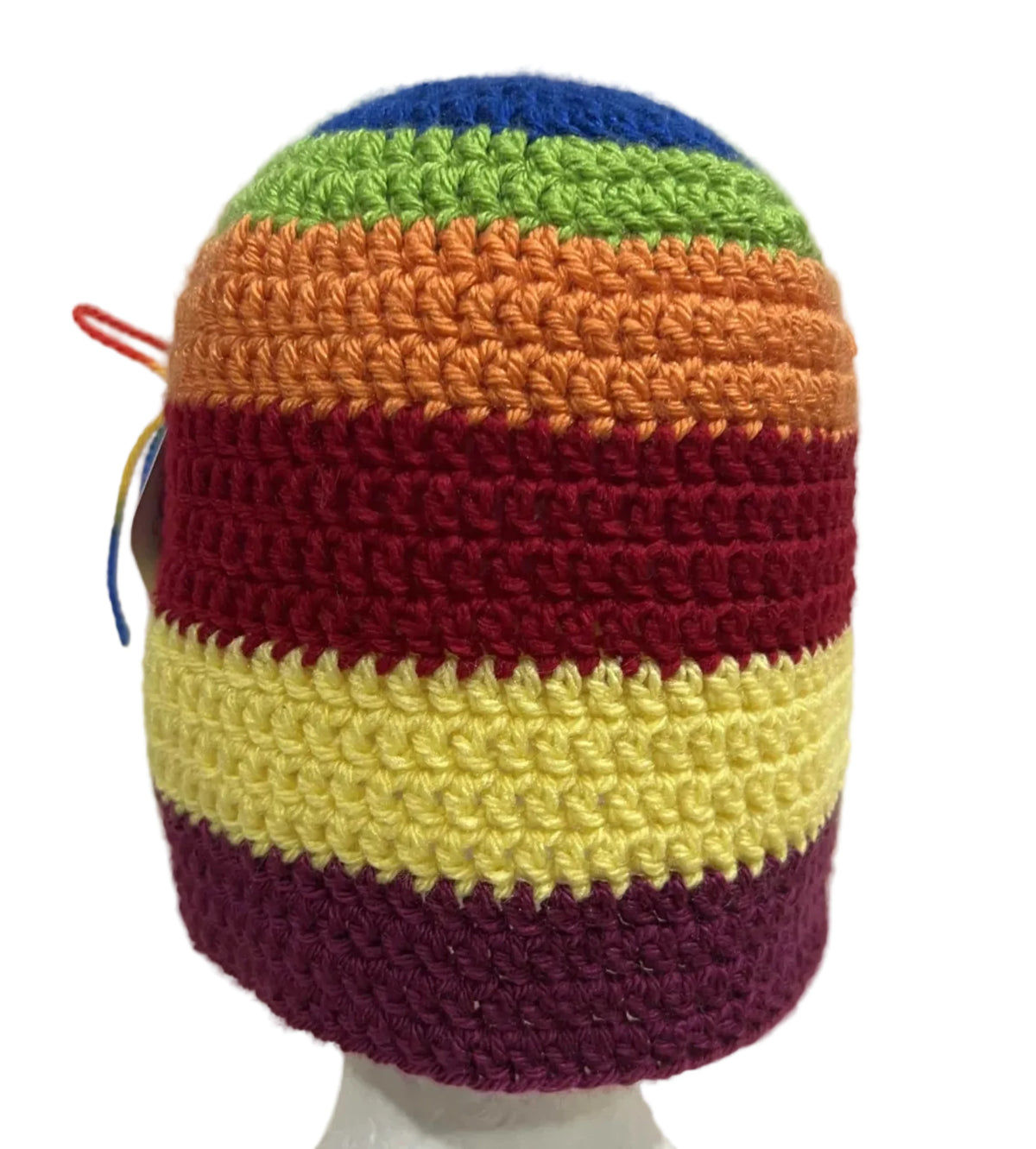 6 Colour Dark Magenta Adult Beanie | Hey Bou