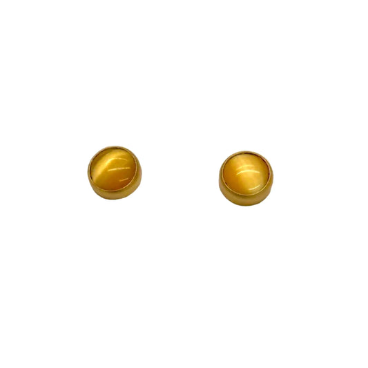 Gold Plated Yellow Stud Earrings LAST ONE!!